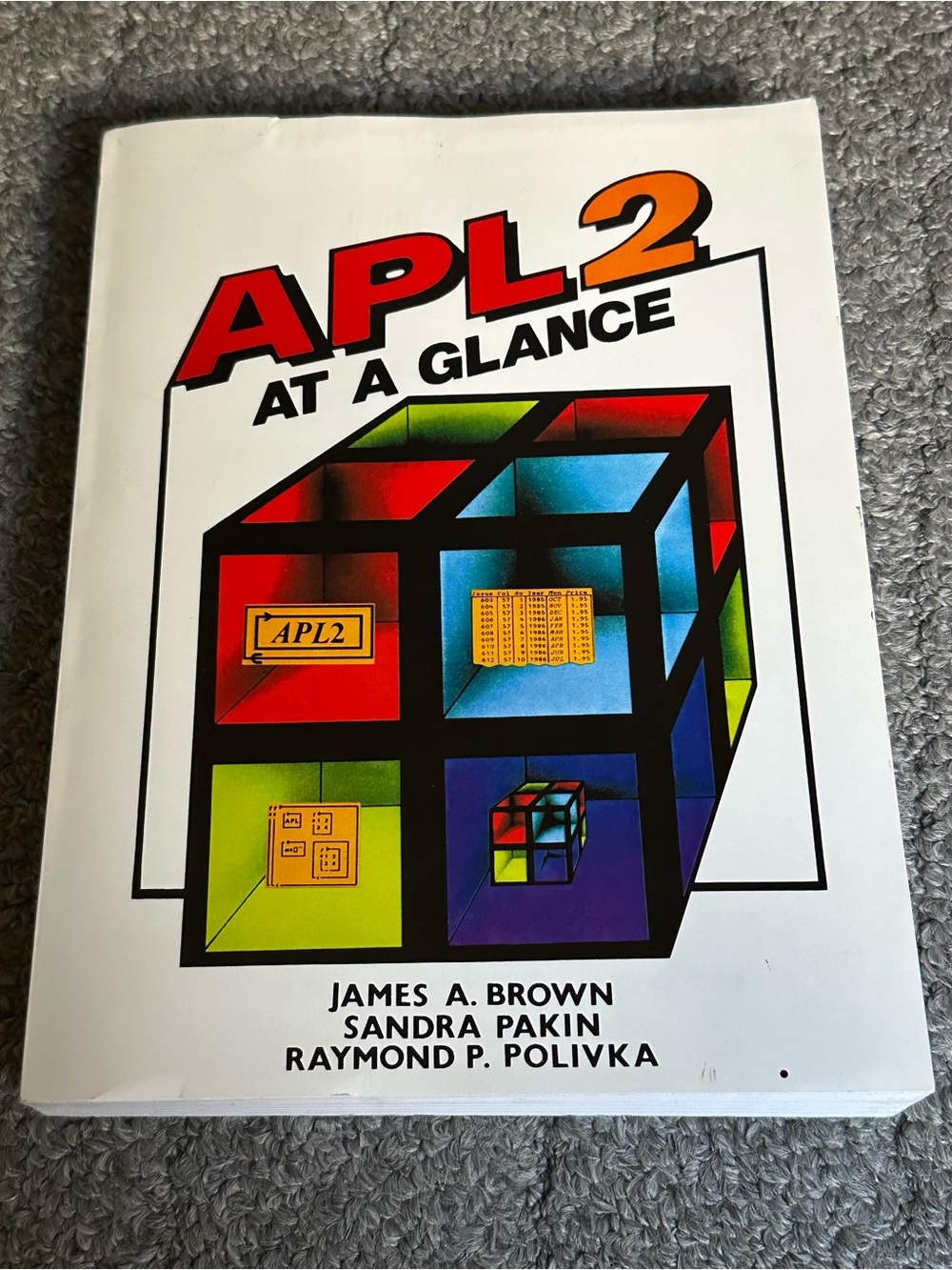 APL2 At A Glance Book Programming Language Computer Brown Pakin Polivka 1988
